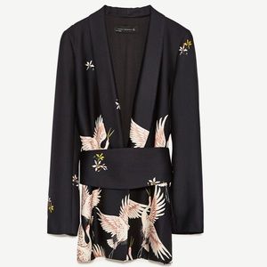 Zara Crane Wrap Blazer